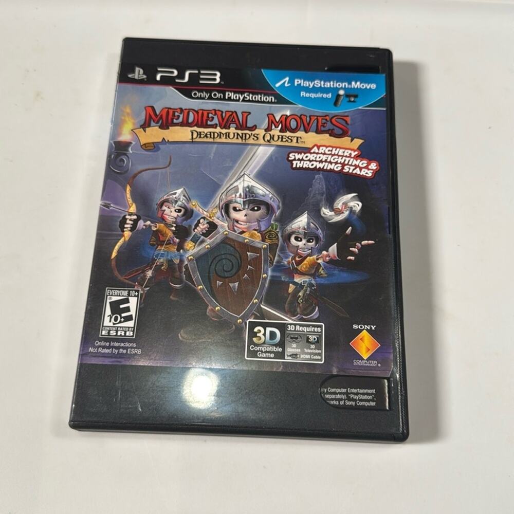Medieval Moves Deadmunds Quest PS3 Sony PlayStation PS3 Move Required USED